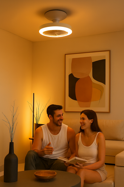 Ventilador de Techo Con Luz + Mando