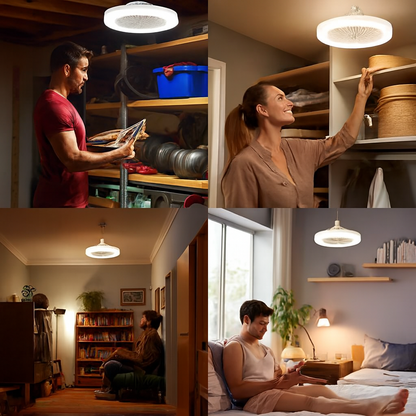 Ventilador de Techo Con Luz + Mando